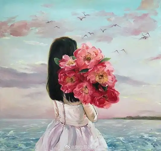 15:54:07赵小黎的画的照片 - 微相册油画李木子姑娘同采自photo