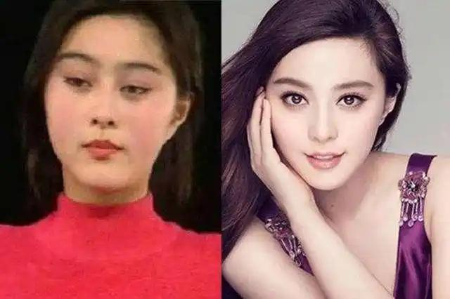 范冰冰以前的相片和扮演金锁时的样子差不多,没什么变化,那时她的脸挺