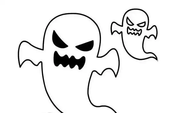 万圣节恐怖幽灵简笔画教学