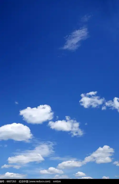 红动网提供天空云彩精品原创素材下载,您当前访问作品主题是白云朵朵