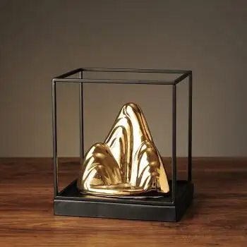 金山银山招财摆件风水中式家居客厅玄关电视柜装饰品办公室工艺品金山