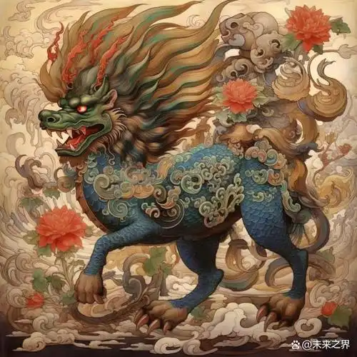 麒麟是中国古代汉族神话传说中的传统神兽,性情温和,传说能活两千年.