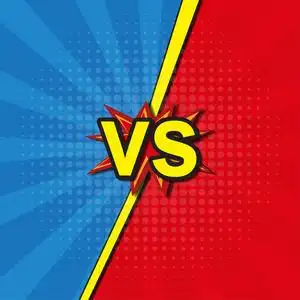 对比漫画构图vs 字母战斗背景漫画风格设计照片