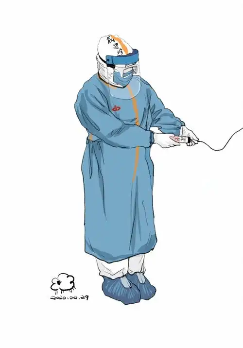 又萌又暖武汉大学生手绘抗疫漫画致敬逆行天使