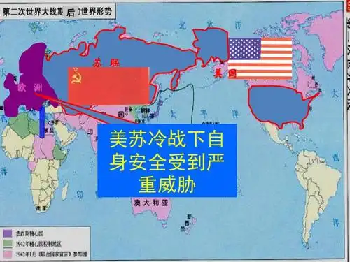 后 苏 联 欧 洲 美国 美苏冷战下自 身安全受到严 重威胁