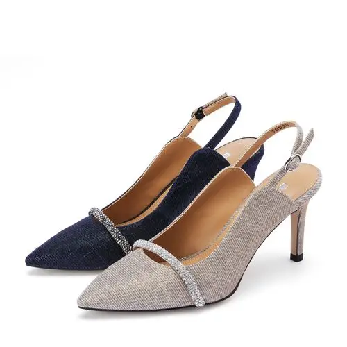 百丽星辰仙女风高跟凉鞋女2020春夏商场新款包头水晶凉鞋3ed30ah0