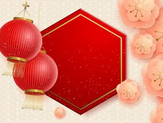 红色新年灯笼背景矢量素材春节红色中国传统灯笼2020新年元素矢量素材