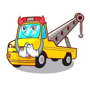 卡车牵引,卡通车矢量图的传输照片