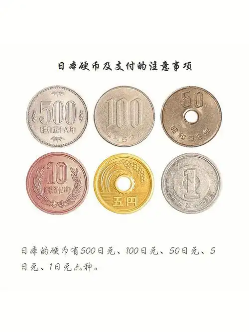 日本的硬币有500日元,100日元,50日元,5日元,1日元六种.