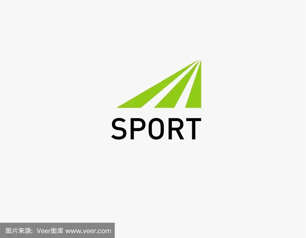 标志三条纹抽象运动跑道