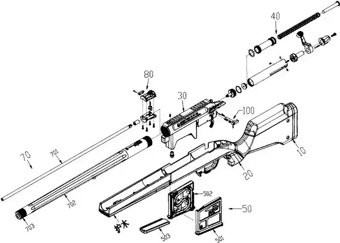 弹簧动力软气枪