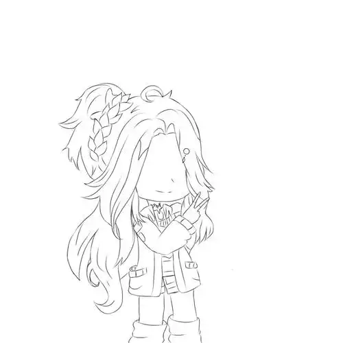 线稿还没有上色