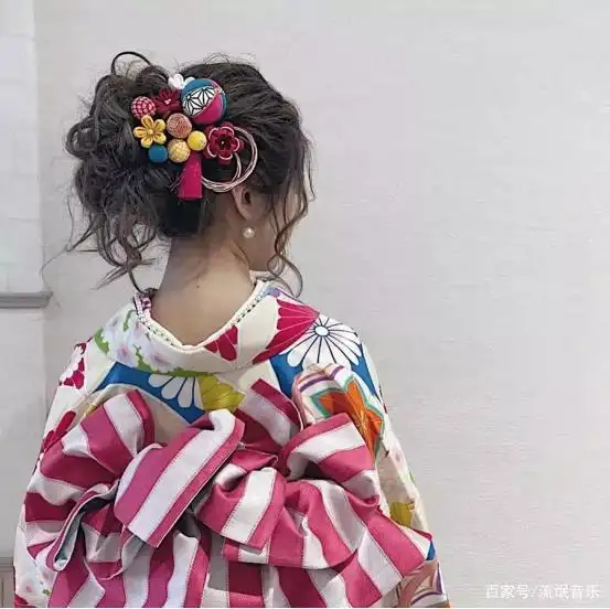 一生中最可爱的和服搭配仙女发型,堪称完美