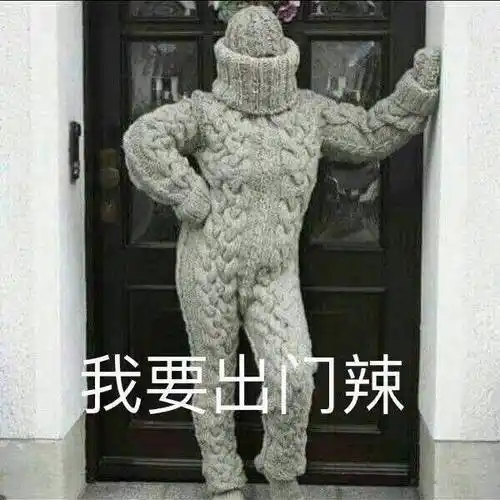 我要出门辣(全身毛线衣)_全身_出门_毛线衣_我要表情