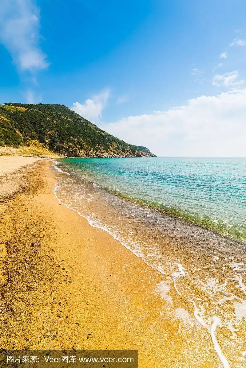 索拉纳斯海滩的金色海岸