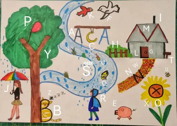 三年级英文字母创意画