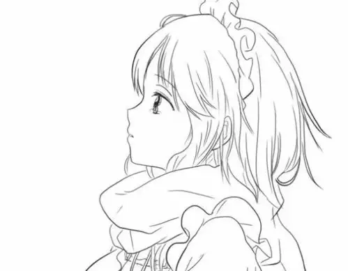 动漫少女简笔画绘画教程,卡通女孩简笔画画法步骤图解