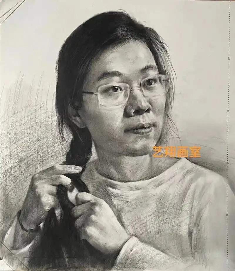 素描范画步骤图……#美术生 #素描头像 #河南艺考 #艺考加 - 抖音