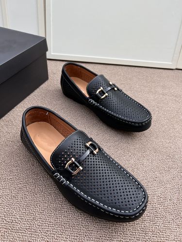 凉皮鞋男夏季真皮男鞋软皮凉鞋透气男士镂空洞洞鞋商务休闲皮鞋子