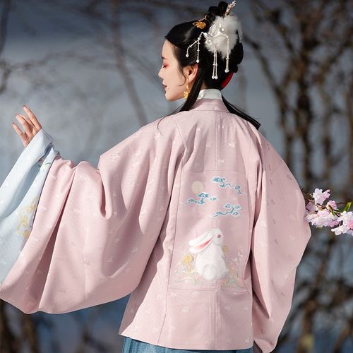 瞳莞汉服日常方领对襟大袖明制短袄  照月眠 掉落