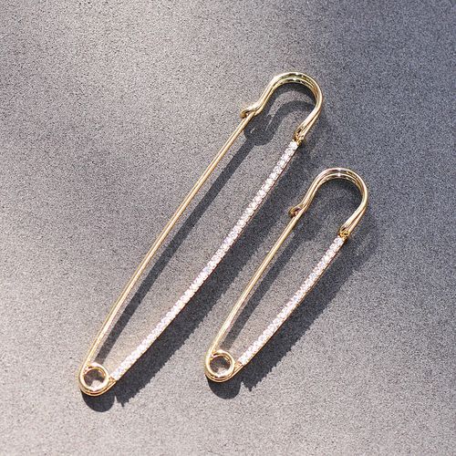 披肩扣大别针围巾扣针欧美电镀复古文艺潮开胸针