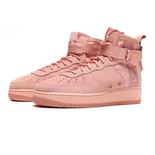 nike耐克男板鞋airforce系列粉色麂皮高帮运动鞋aj9502aj9502600星空