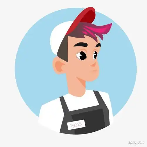 卡通男孩人物设计png素材透明免抠图片-动植人物