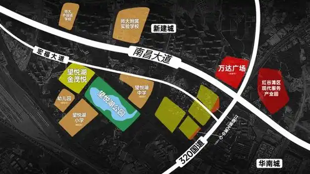 省政府,南昌西站,国体中心,华南城商圈,甚至红谷滩中心区都可以在20