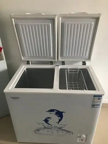 澳柯玛(aucma) bcd-160cft 160升 冰柜卧式双温双箱 卧式冷柜/冰吧