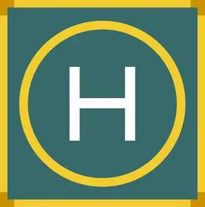 黄色直升机直升机停机坪黄色框照片