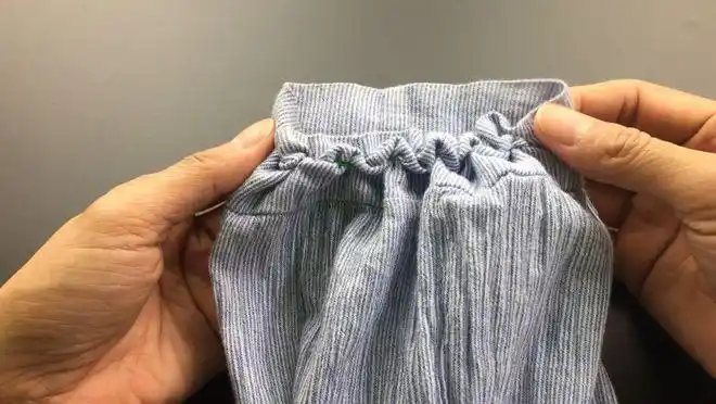 原来百褶针法这么简单给衣服领口袖口肥大松垮收边实用又漂亮