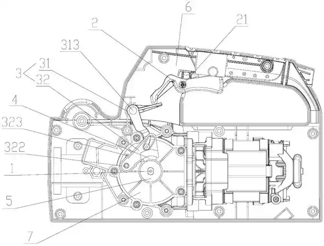 cn113119231a_一种链锯的刹车机构及链锯