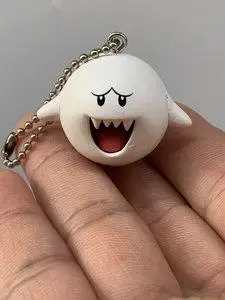 日版散货  超级玛丽马里奥挂件 吐舌害羞幽灵 公仔挂饰玩具摆件