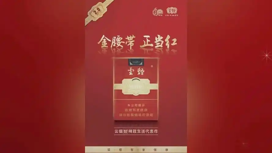 云烟(中支金腰带) 分享收藏津甜香润口感,滤棒添加保润颗粒,融入云南