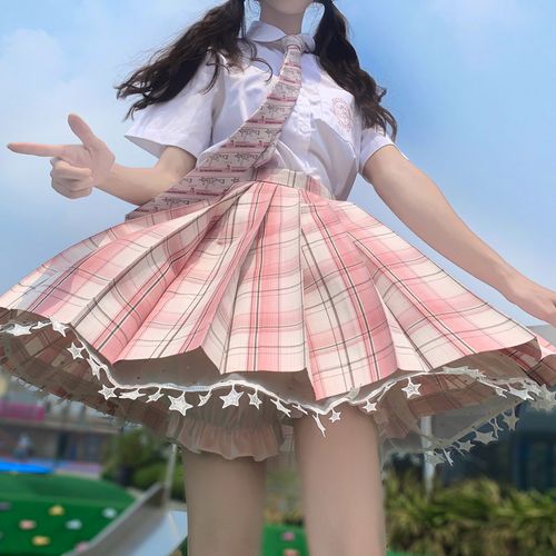 jk格裙打底裤南瓜裤星星纱灯笼裤防走光安全裤星星蕾丝不炸褶夏季