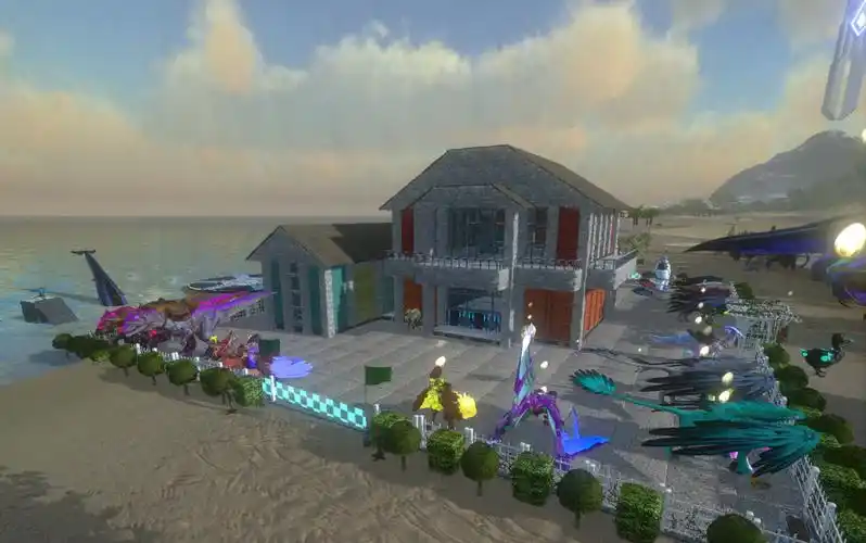 方舟生存进化手游方舟建筑我在方舟拥有了一套漂亮的房子