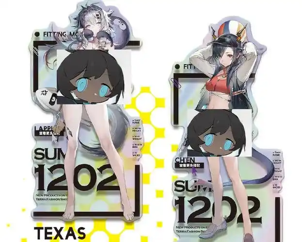 明日方舟:干员泳装立牌引热议 希望实装皮肤 小日子老师火力全开