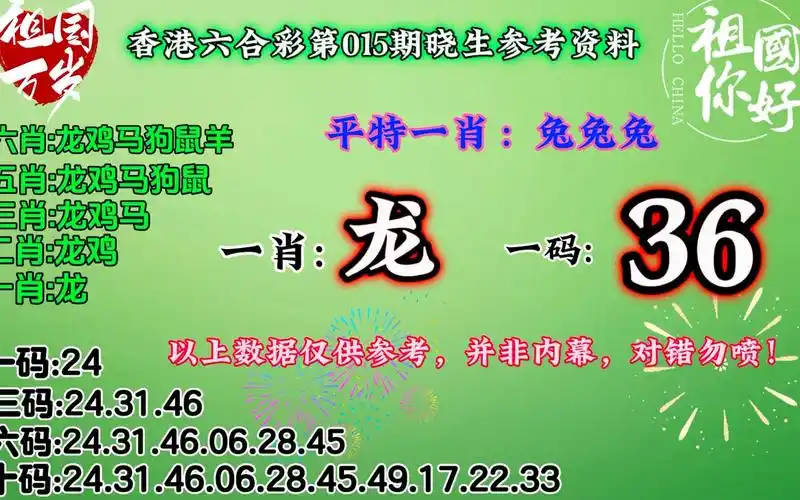 香港六合彩第015期小六参考资料,香港六合彩精准一肖一码,香港六合彩