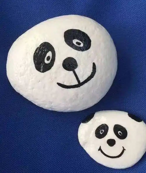 幼儿园手工作业:简单的石头画大全,教宝宝将石头玩出各种花样!