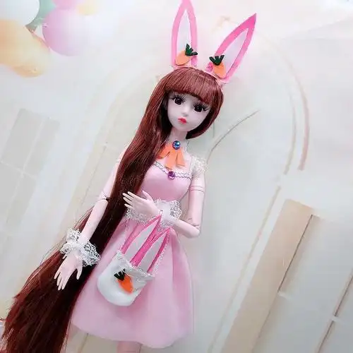 60厘米娃娃衣服芭比娃娃套装玩具女孩公主裙现代古装美人换装少女a15