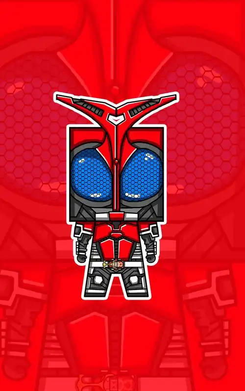 假面骑士甲斗钢斗剑黄蜂天道总司动漫卡通diy纸模动漫游戏纸模