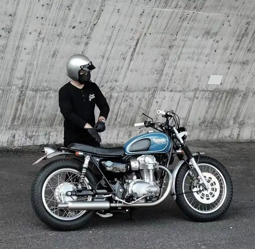 复古摩托|这个鑫源400真大 改装摩托车就是做减法,简简单单,干干净净