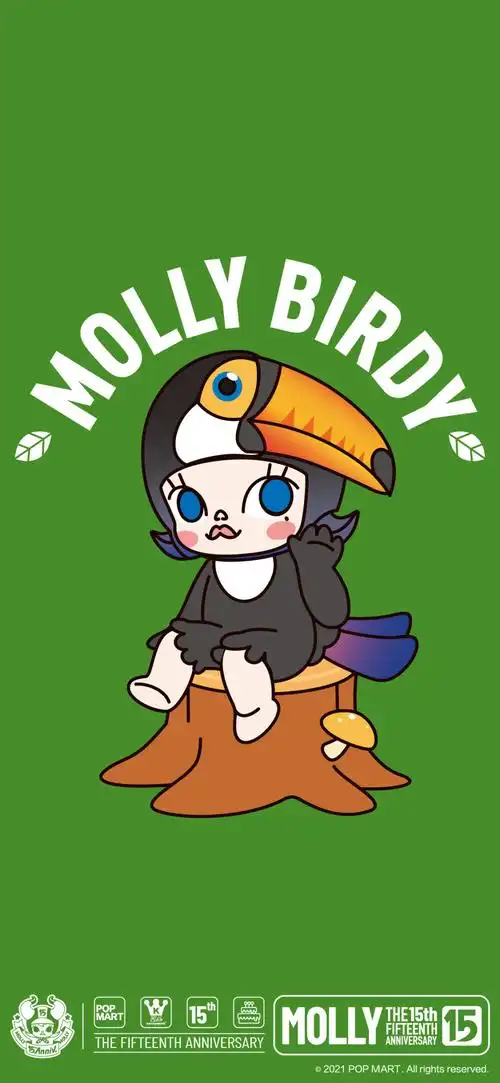 泡泡玛特卡通手机壁纸头像