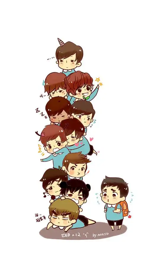 求exo漫画.十二个人的都要,还有集体的.分十三个文件夹.
