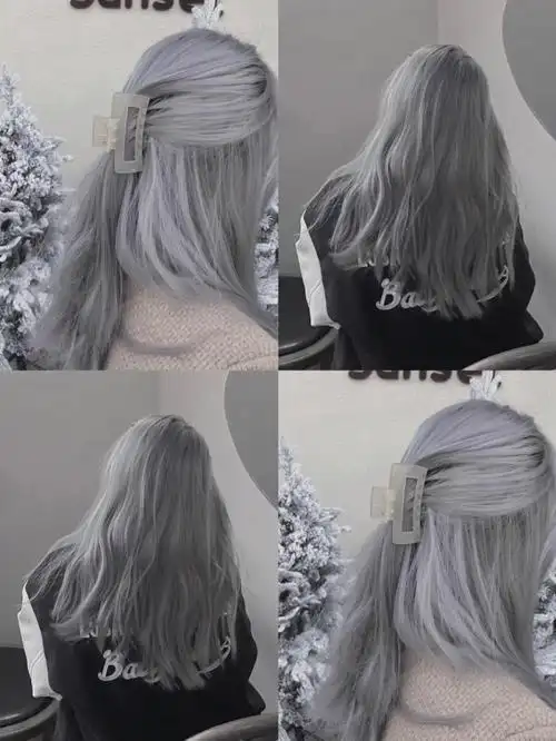 想不显白都难的发色高级太空灰