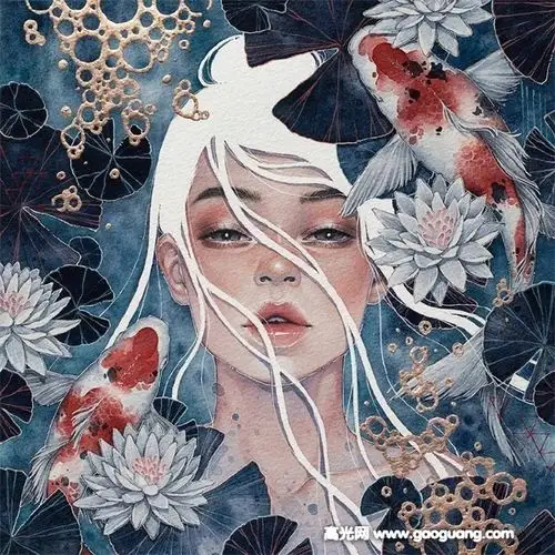 人物水彩画图片,创意人物水彩画图片