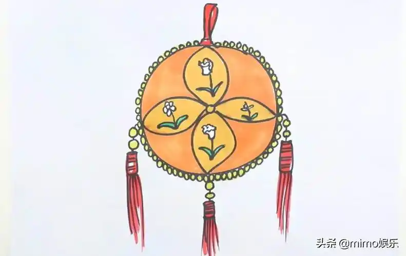 三月三绣球简笔画 三月三绣球简笔画上色