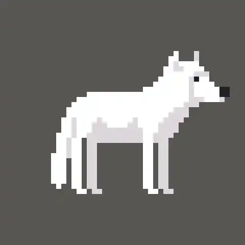 像素画高级教程极简像素画狼奔跑动画