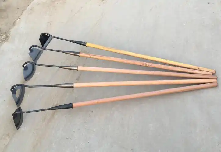 全钢农用锄头除草工具特大种菜两用锄锻打园艺长柄宽锄头除草神器