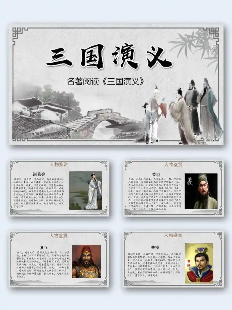 98四大名著之三国演义ppt课件.98四大名著之三国演义pp - 抖音